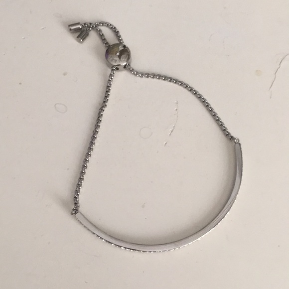 Michael kors silver bracelet with diamonds Clearance